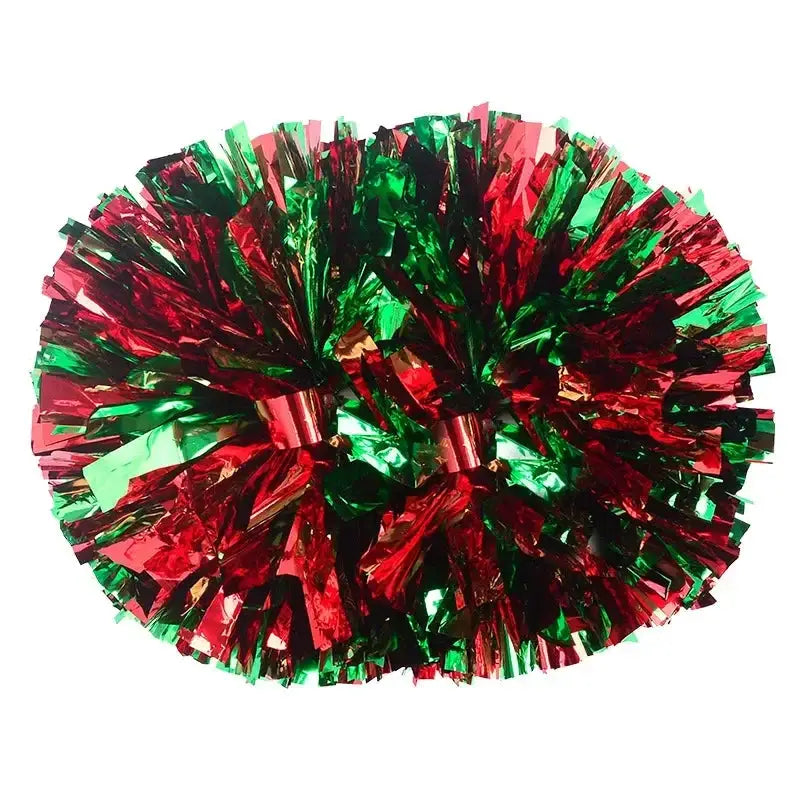 Large Cheerleading Pom Poms With Handle Cheer Balls Big Gold Silver Red Yellow Blue For Women And Kids Accessories