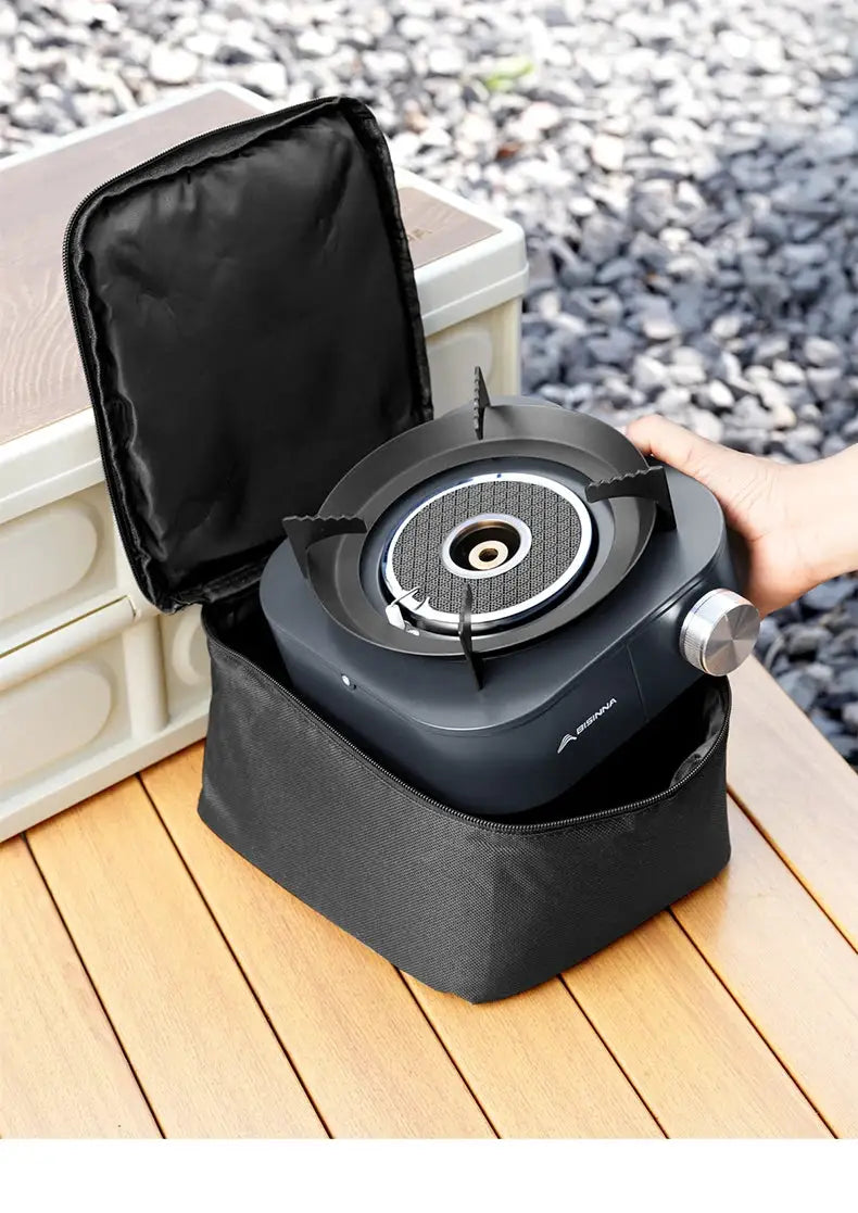 BISINNA 4000W infrared stove portable gas burner with black carrying case