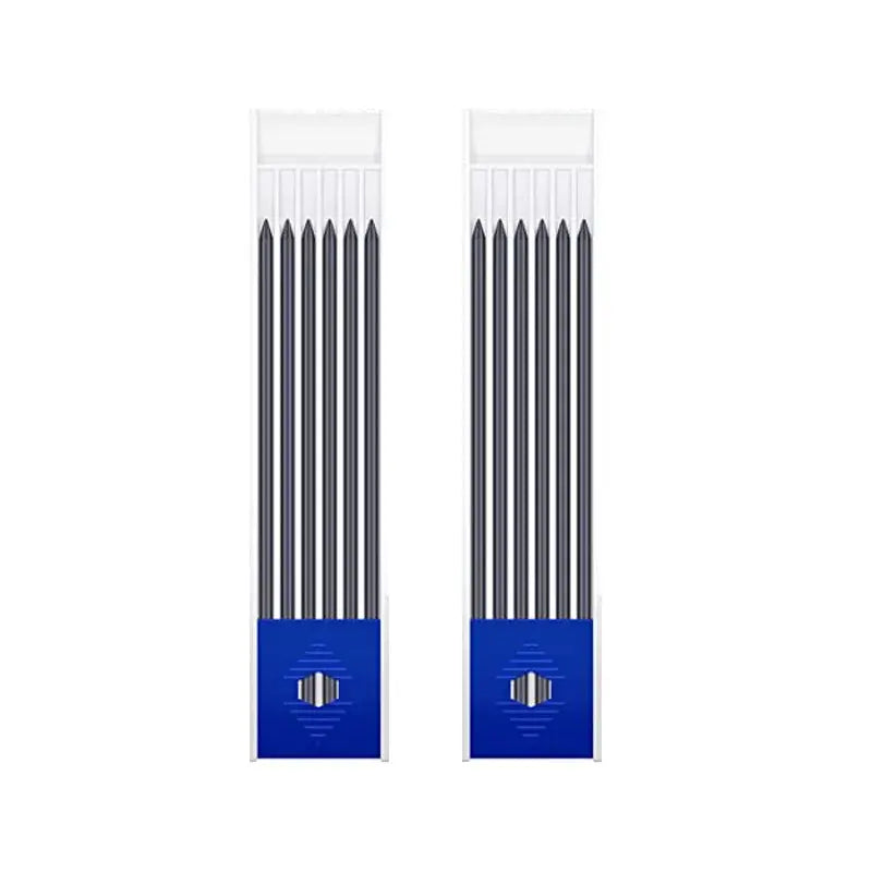 Carpenter pencil refills 2.8mm, long-nosed tips, pair with blue base label, Simples Market
