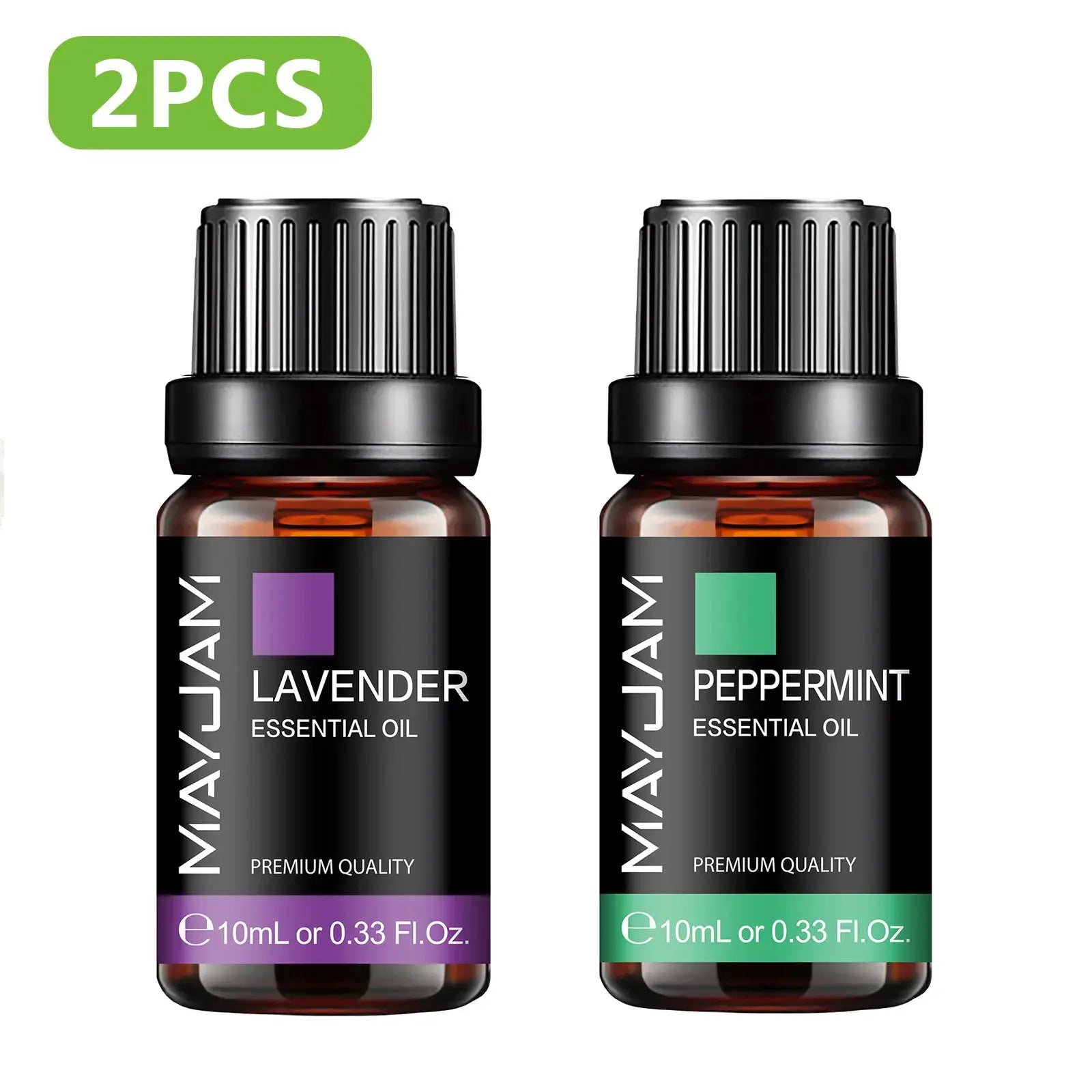 MAYJAM Essential Oil Set With Citronella Jasmine Eucalyptus Orange Lemongrass Black Pepper Cajeput Cypress Ginger
