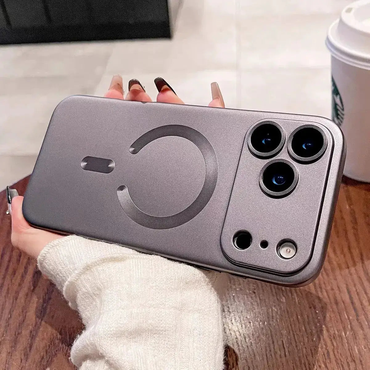Metallic Paint Magnetic Soft TPU Case For iPhone 17 16 15 14 Plus 13 12 11 Pro Max Wireless Charging Lens Protection