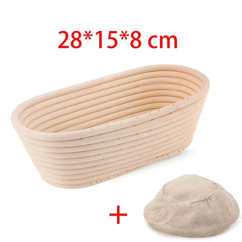 Oval Rattan Bread Proofing Basket Sourdough Banneton Fermentation Wicker Dough Proofing Bowl For Homemade Loaves