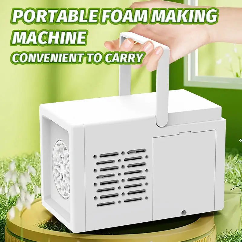 10 Hole Automatic Bubble Machine Handheld Outdoor Birthday Party Toy No Battery Needed No Bubble Water Included