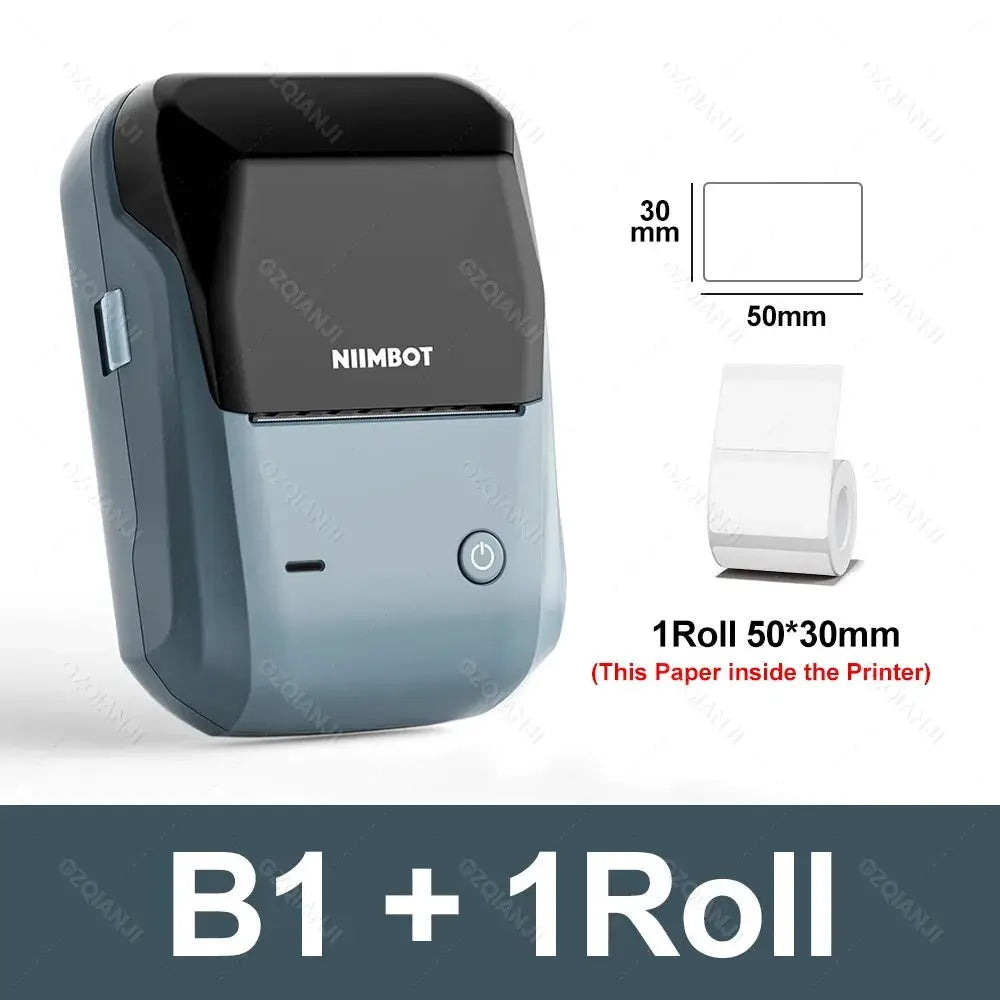 Niimbot B1 Mini Bluetooth Label Printer For Round UV Tags And Labels