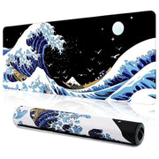 Large Desk Gaming Mouse Pad With Stitched Edges And Non Slip Rubber Base Extended Size For Precision