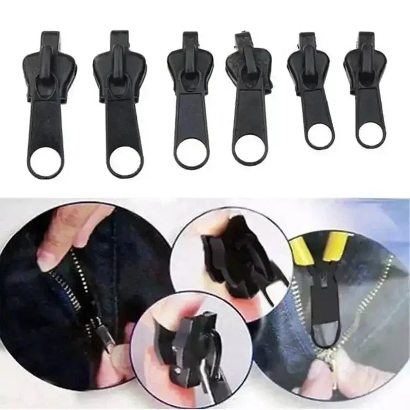 3 Sizes Universal Zipper Repair Kit Instant Fix Replacement Zip Slider Teeth Rescue For Clothing Bags And Accessories