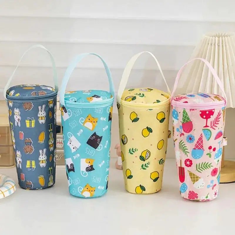 SipSaver Portable Milk Tea Tote Bag Insulated Keeps Drinks Hot On The Go With Durable Oxford Cloth