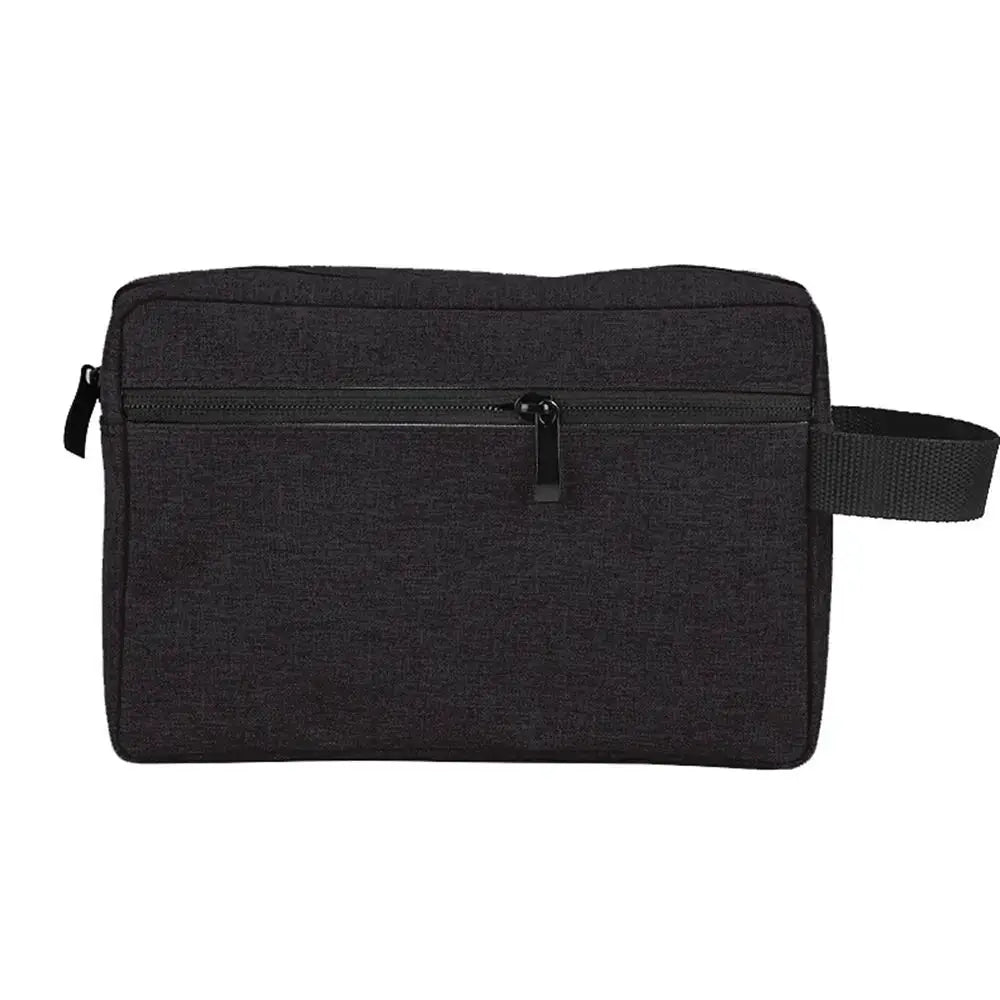VoyageLux Unisex Travel Toiletry Bag Waterproof Cosmetic Case Durable Canvas For Men And Women