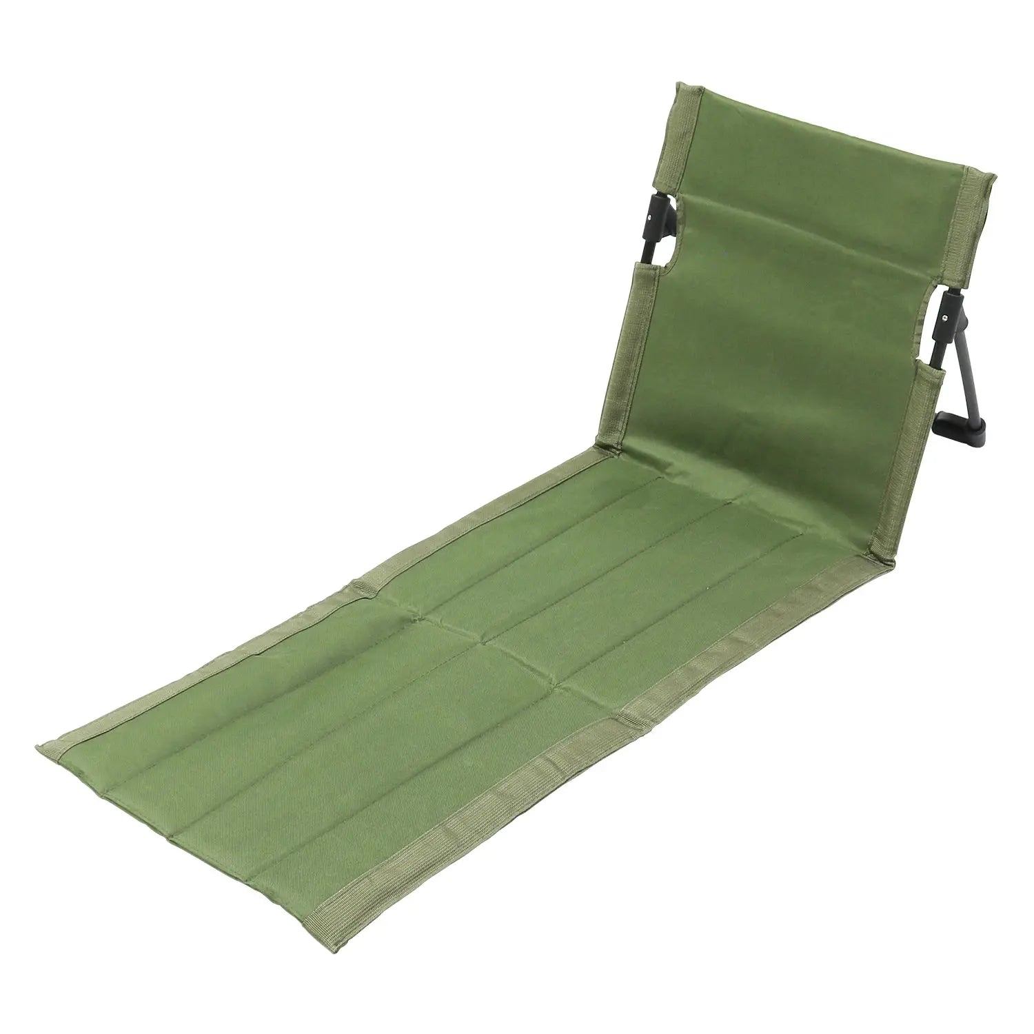 Outdoor foldable camping chair in green Oxford cloth with backrest cushion by Simples Market