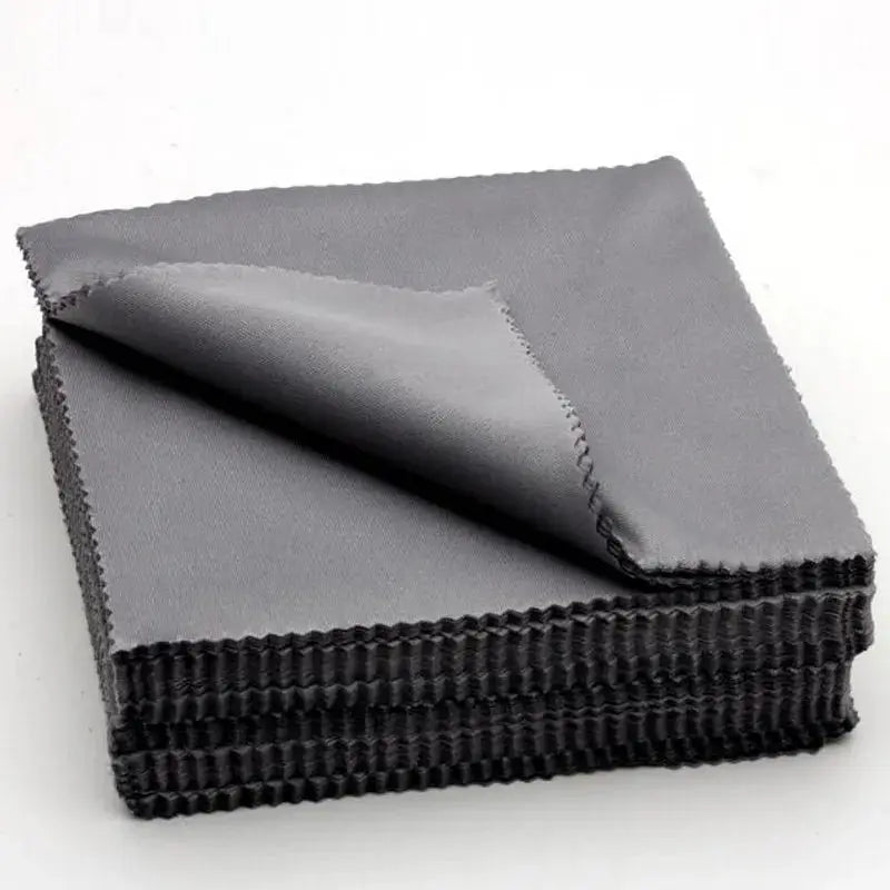 Black Microfiber Cleaning Cloths 13x13 cm For Glasses Sunglasses Eyewear Lens Cleaning Bulk Pack 1 20 100 300 Pcs