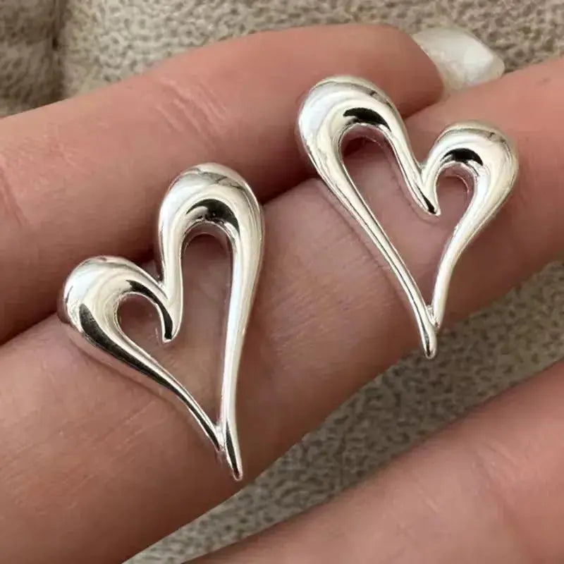 925 Sterling Silver Star Hoop Earrings For Women And Girls Trendy Original Hip Hop Style Jewelry Gift