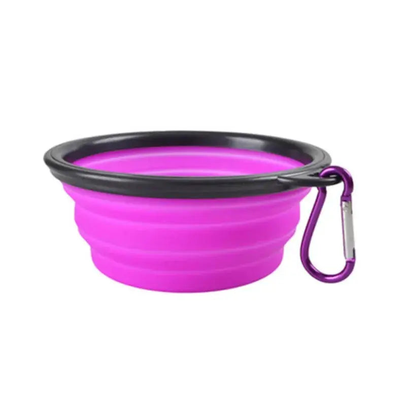 Portable Pet Food Bowl Durable TPR Collapsible Cat Dog Travel Outdoor Water Bowl