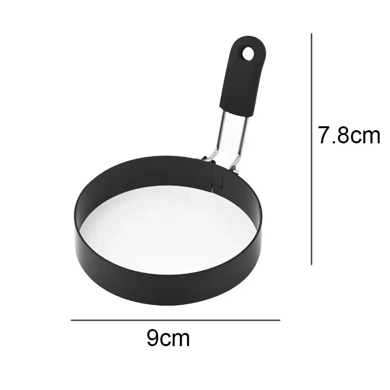 Anti Scald Egg Ring Set Professional Stainless Steel Nonstick Round Pancake Mold For Breakfast And Sandwiches