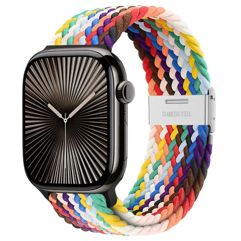Strap For Apple watch band 46mm 45mm 44mm 49mm 40mm 41mm 42mm Braided loop correa bracelet iWatch series 10 8 9 7 5 2030