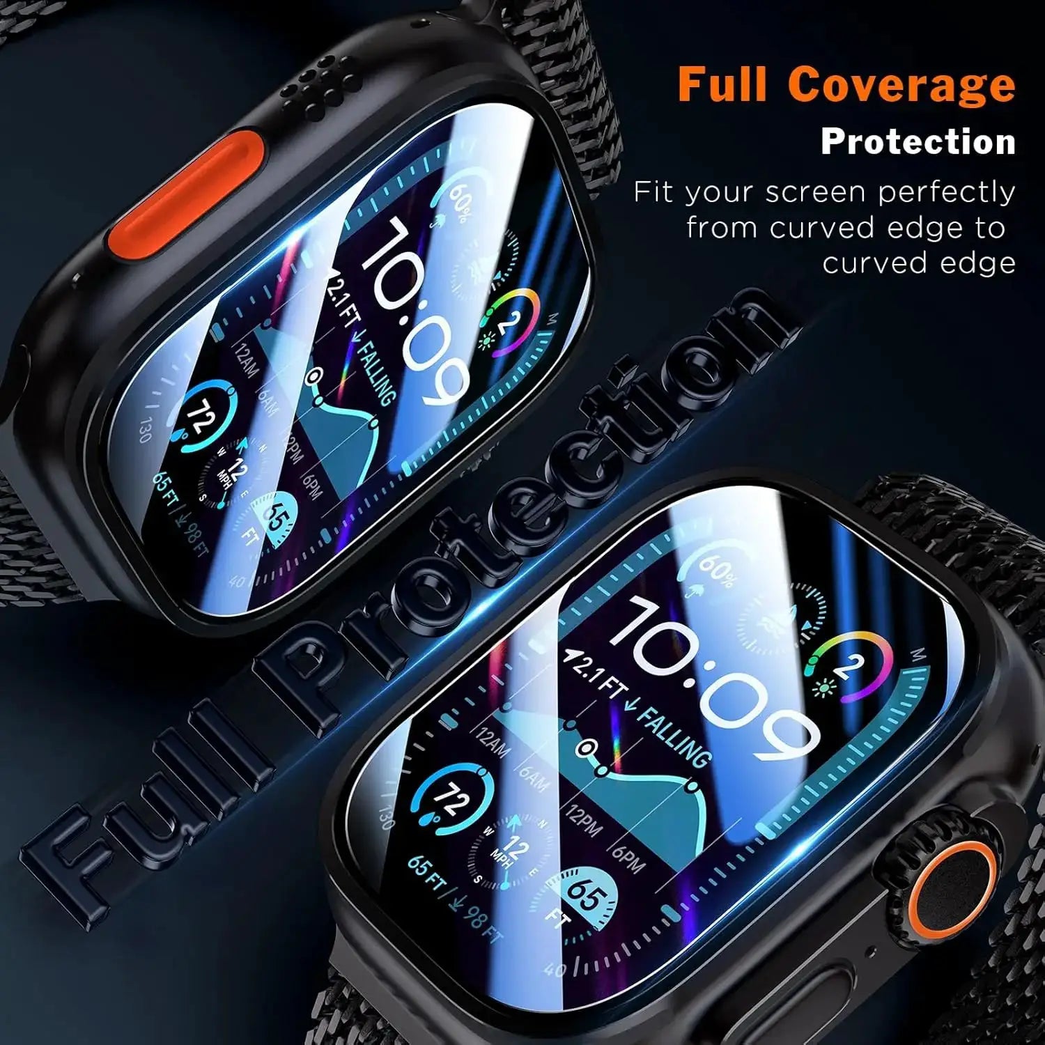 Tempered Glass For Apple Watch Ultra 1/2/3 49mm With Alignment Tool Screen Protector For iWatch Ultra 1 2 3 49mm Accessories