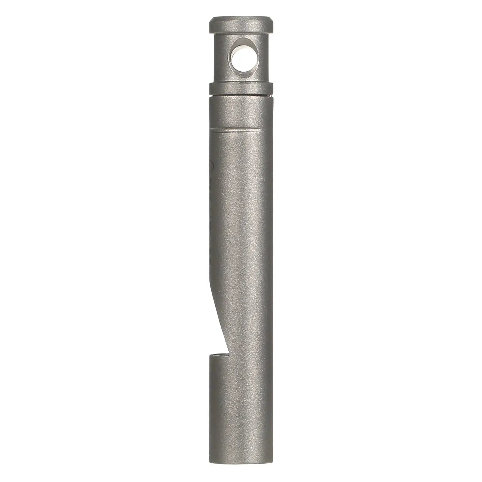 TOMSHOO titanium emergency whistle with cord by Simples Market, gray metal outdoor survival gear