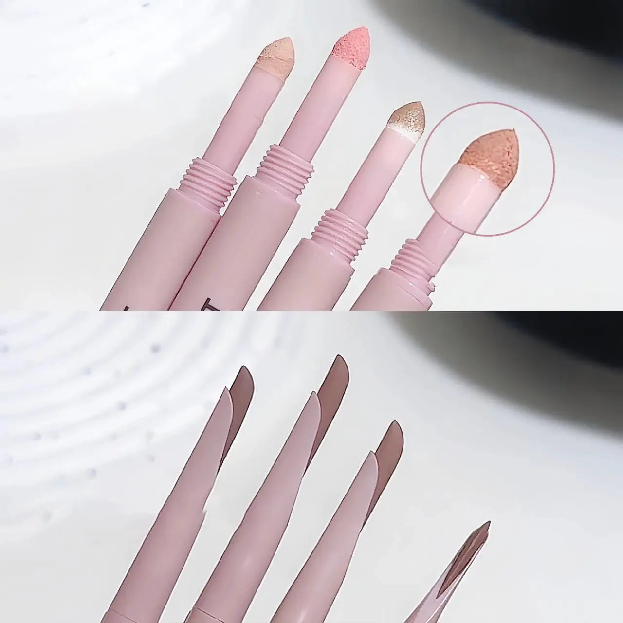 Sweetmint Meniscus Double Ended Eyeliner Shadow Two In One Eye Makeup Naturally Brightening Long Lasting