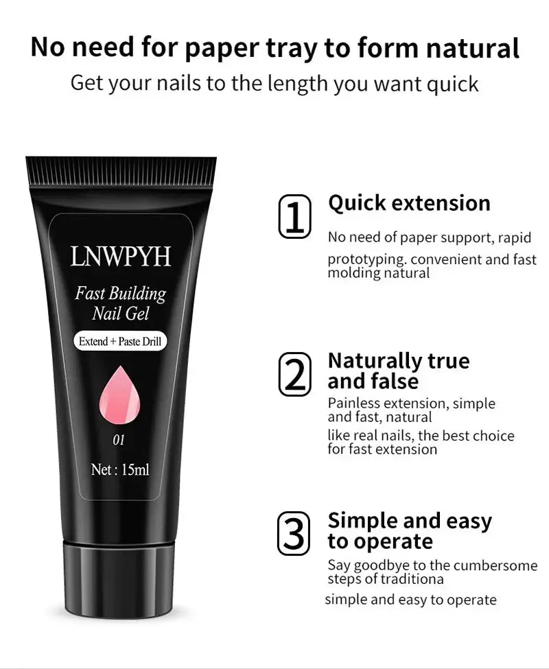Simples Market Nail Gel Polish Kit with LED Nail Lamp, 27 colors, base & top coats, soak-off manicure set