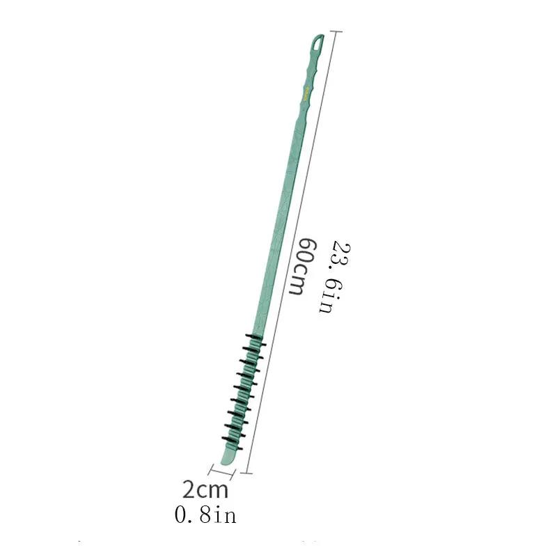 Deep cleaning brush for washing machines, 60 cm long green handle with sponge bristles, Simples Market.