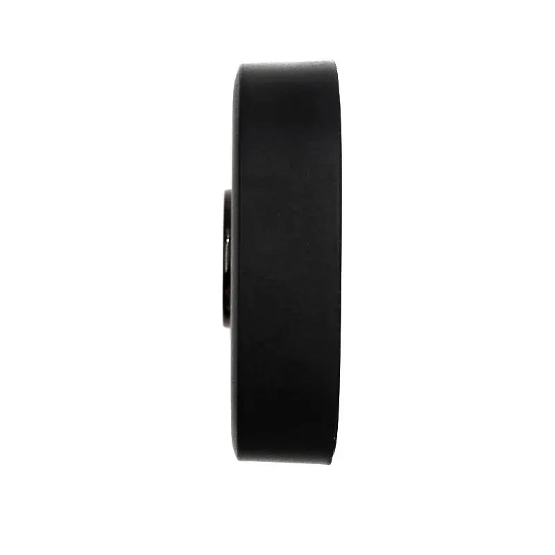 Exit button, black circular infrared touchless door release switch by Simples Market, 12V