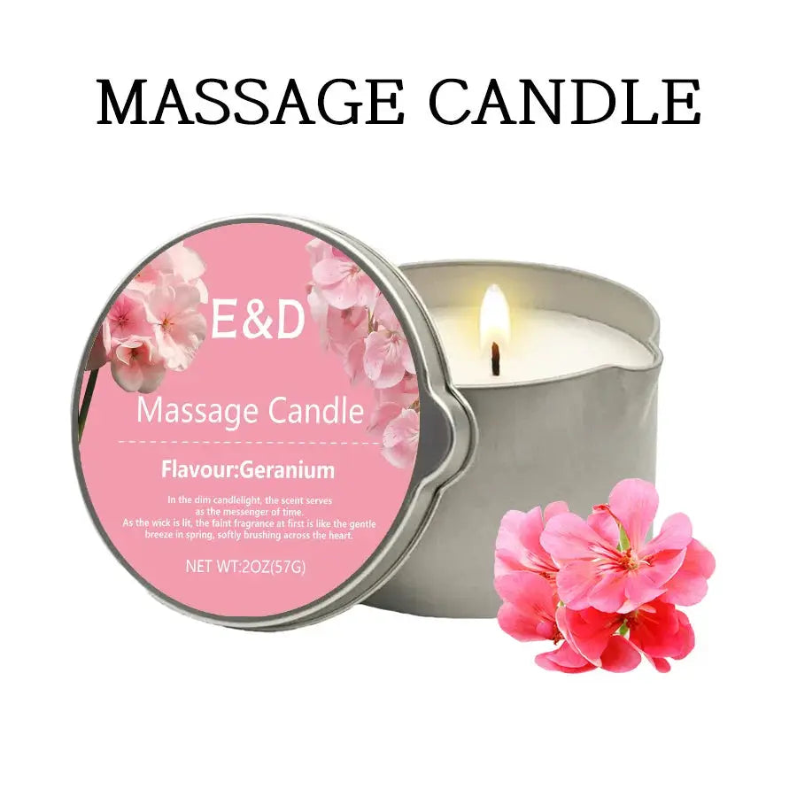 Massage Oil Candle for Stress Relief and Skin Moisturizing Aromatherapy Spa Essentials Luxury Candles