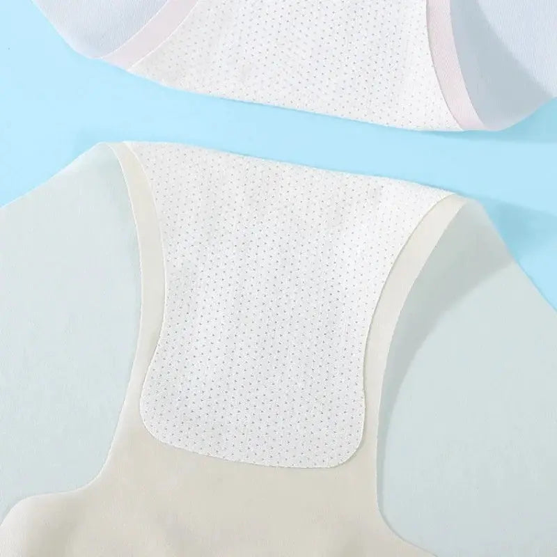 Panties set, 7Pcs ultra-thin white briefs; quick-dry ice-silk, low-rise with perforated breathable fabric
