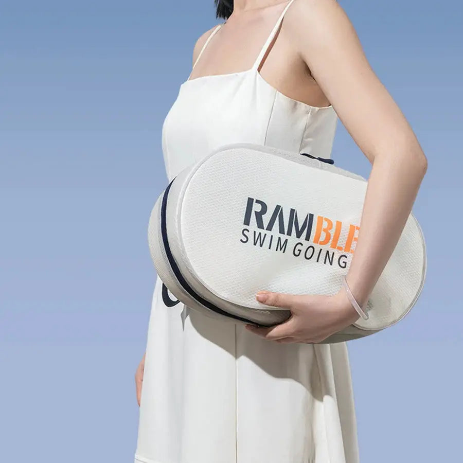 XXL water-resistant sports duffel bag by Simples Market, white with logo, for swimming gear and travel