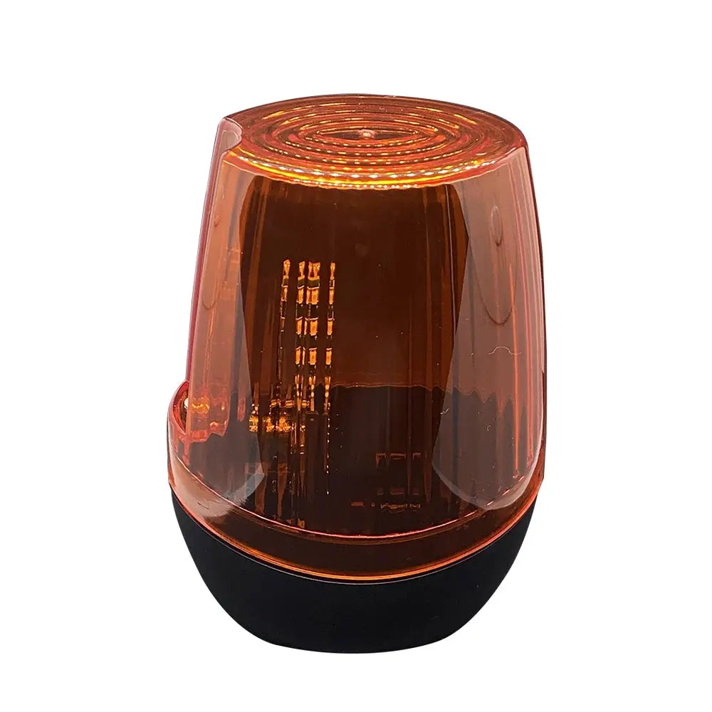 Orange LED gate beacon with black base for swing/sliding gate opener