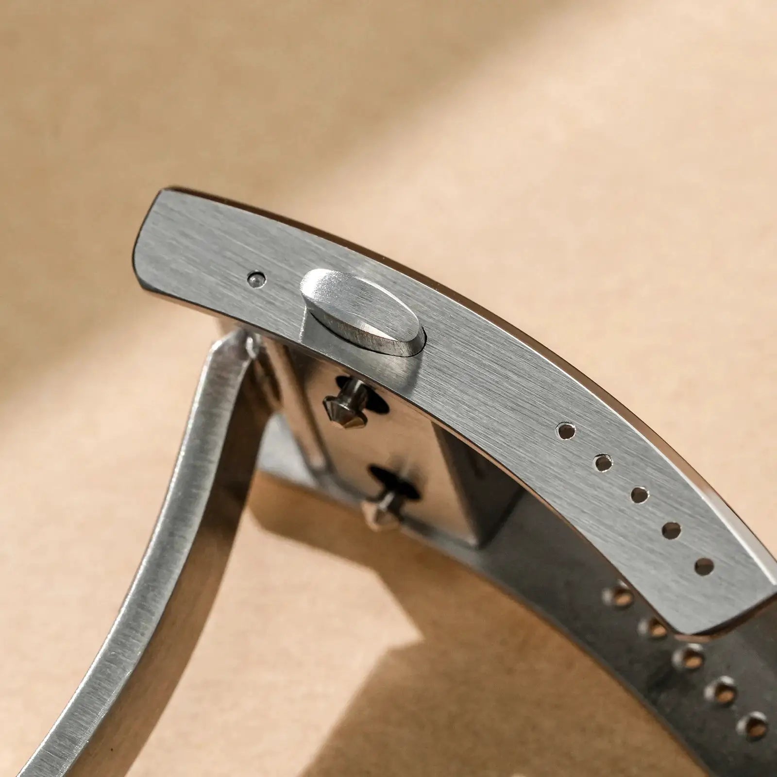 Watchdives WD1960S V2 stainless steel watch bracelet with brushed finish and perforated holes