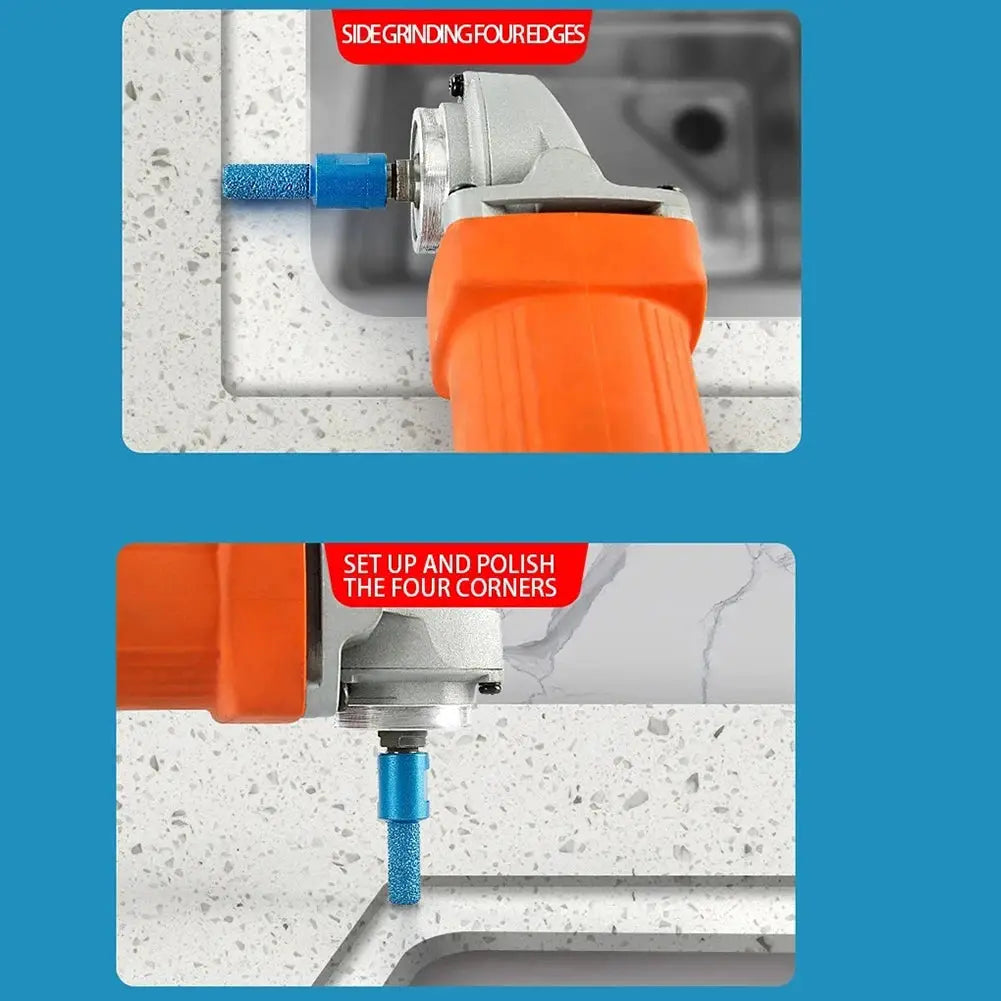 M10 Vacuum Brazed Diamond Milling Cutter Ceramic Tile Marble Stone Slotting Beveling Angle Grinder 6 10 15mm
