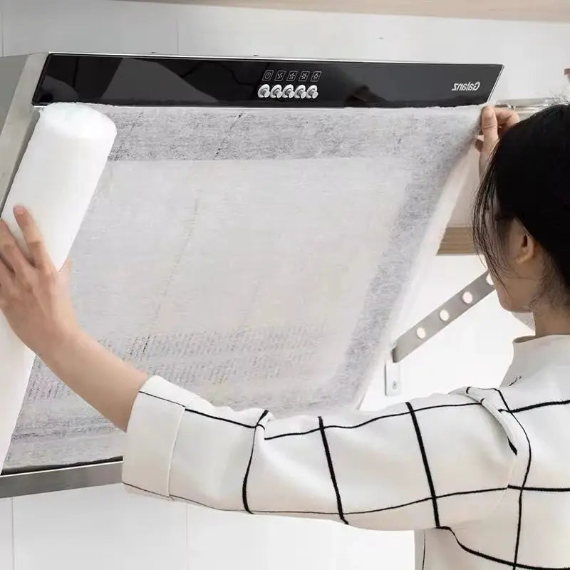 Simples Market disposable range hood filter paper; non-woven oil-proof cotton, 46cm, white, installed on extractor hood