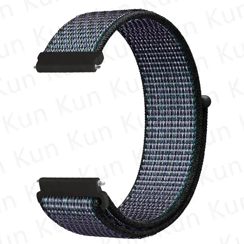 Nylon loop watch strap for Redmi Watch 5 Active/Lite, 20mm/22mm, multi-color woven band, Simples Market
