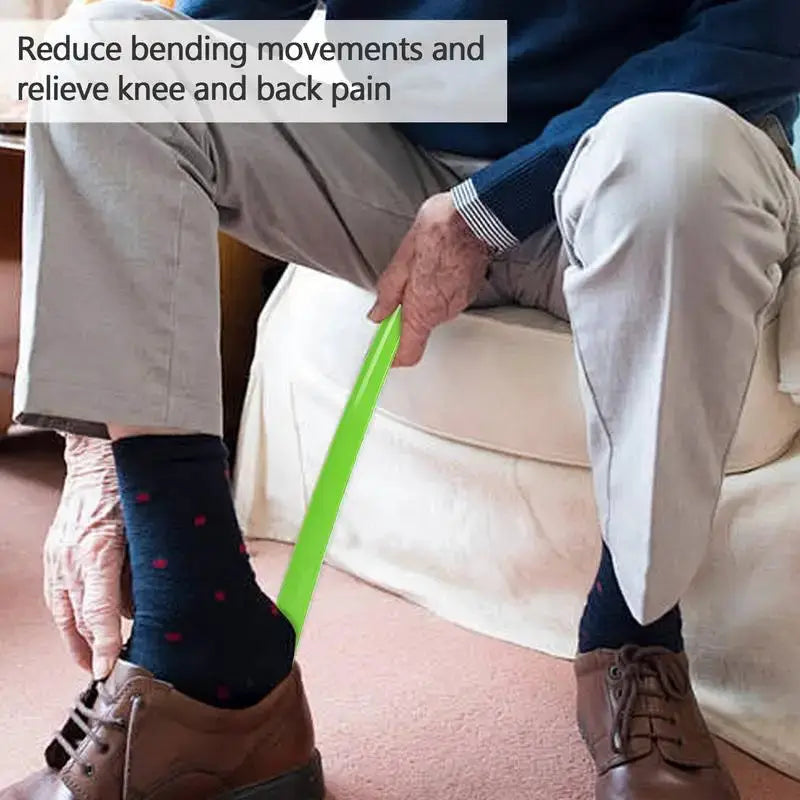 42.5cm Plastic Extra Long Shoehorn For Easy Shoe Dressing No Bending Lifters For Seniors And Pregnant Wearers