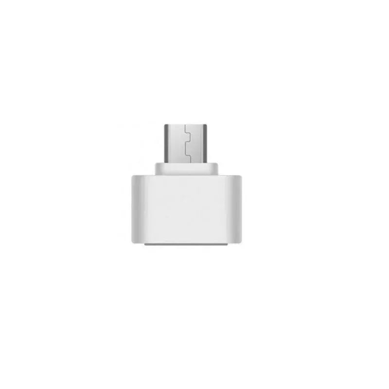 White USB-C adapter dongle with compact metal plug for laptops and PCs