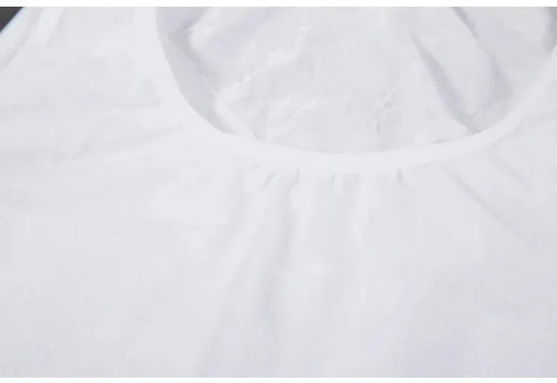 Simples Market men's white compression sleeveless jersey gym tank top