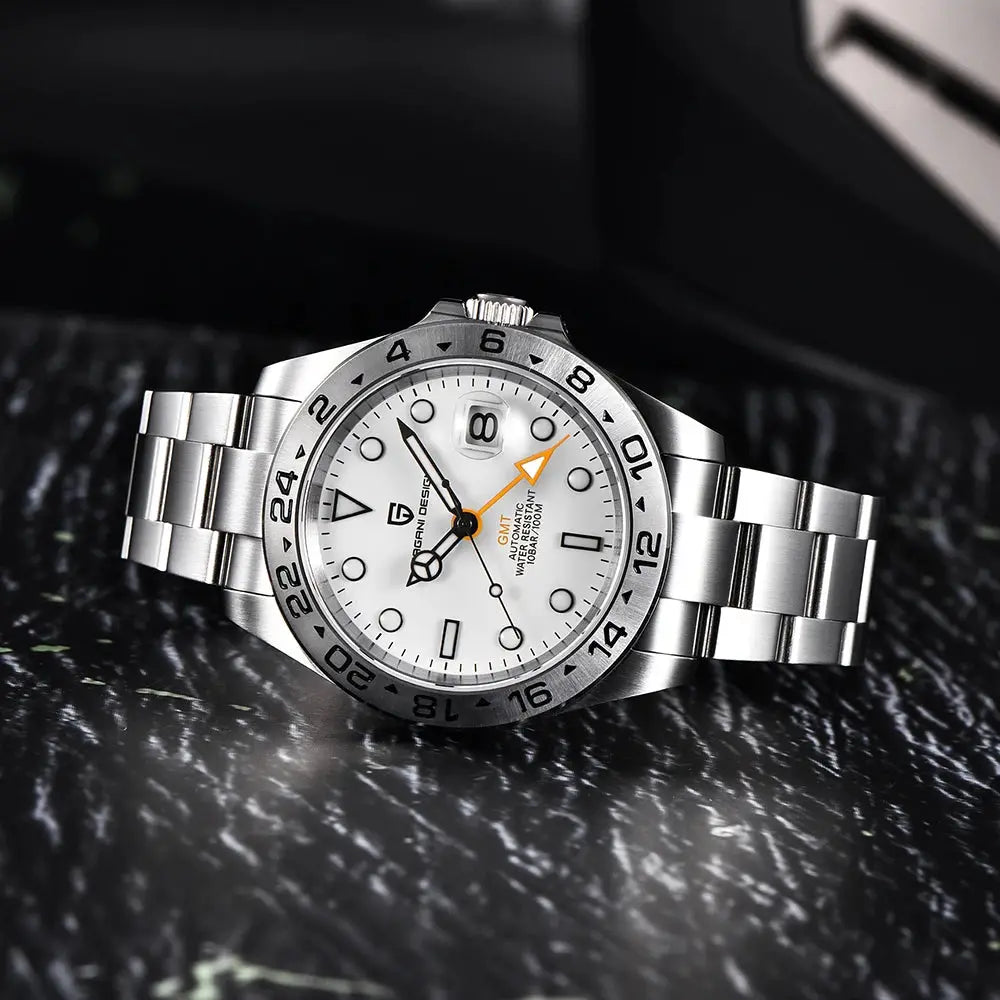 Pagani Design PD1682 GMT Diver Watch 42mm Sapphire Crystal Automatic Mechanical 100m Water Resistant