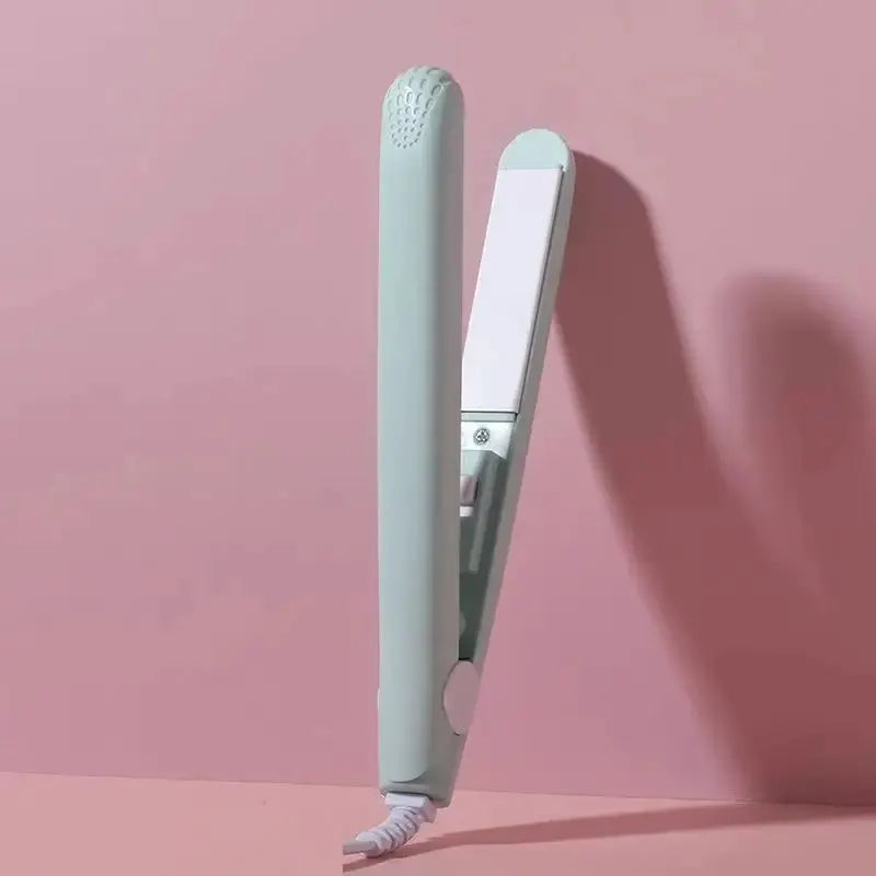 Flat iron hair straightener mint green ceramic, Simples Market, with floating plates and cord