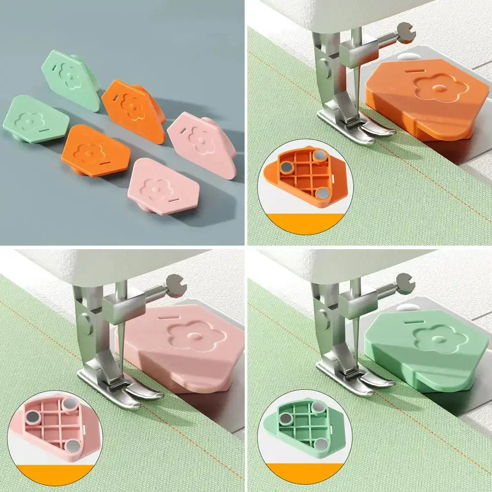New Magnet Gauge Edge Positioner For Sewing Machines Multi Purpose Polygonal Anti Curling Plastic Accessory
