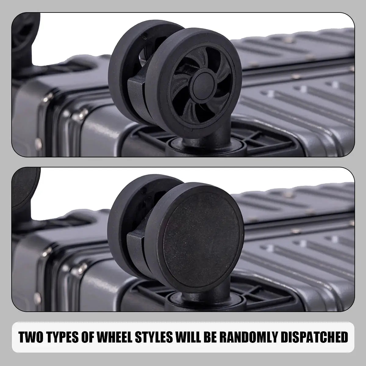 Trolley Luggage Aluminum Frame Rolling Suitcase Durable Carry On With USB Charging And 360 Degree Spinner Wheels