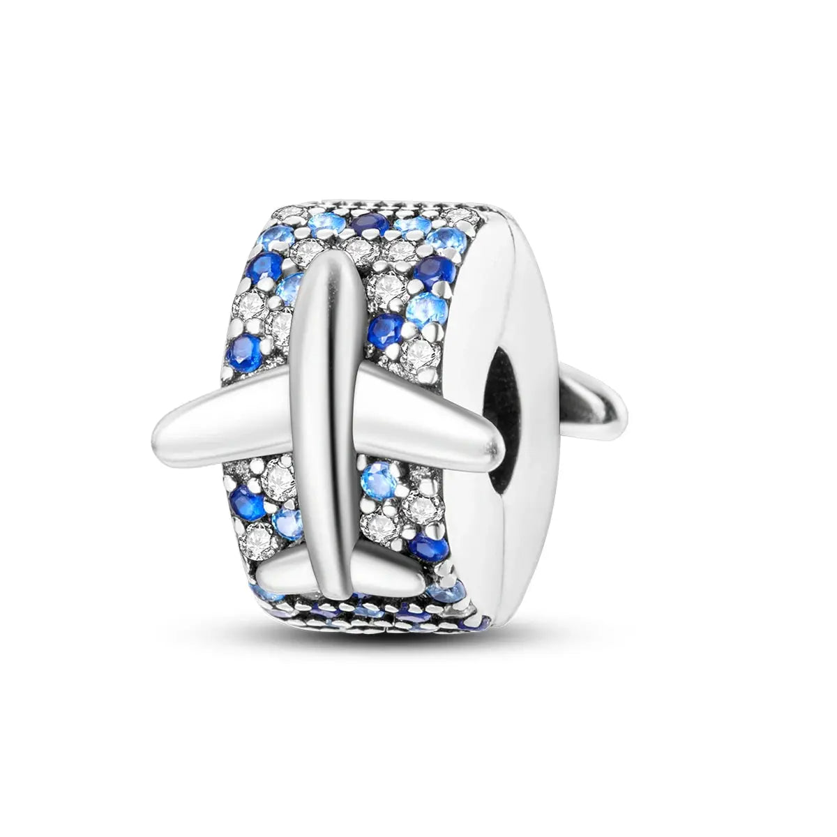 Travel Charm 925 Silver Plane Pendant Eiffel Tower Bead Charm For Bracelet Women Fashion Jewelry