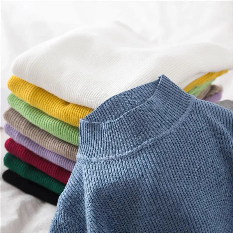 EverSoft Women Turtleneck Knitted Sweater Soft Cashmere Blend For Cozy Warmth In Autumn And Winter