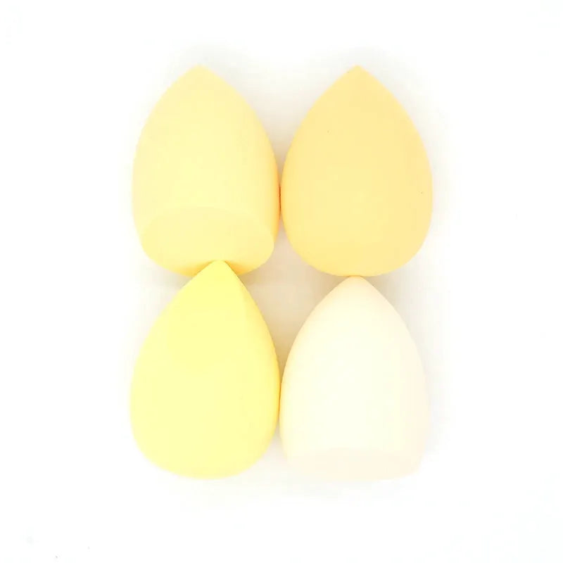 4 Piece Bevel Cut Makeup Sponge Set For Wet And Dry Application Foundation Powder Puff Beauty Cosmetic Sponges