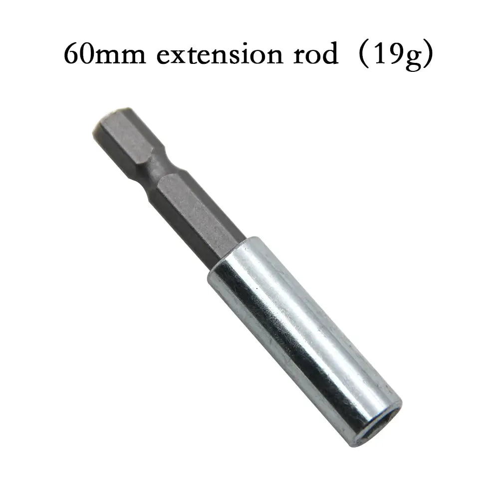 10 Piece Rubber Strip Cross Screwdriver Bit Set With 60mm Conversion Extension Rod For Woodworking Power Tools