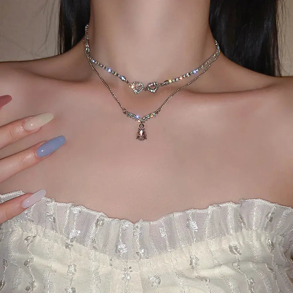 Vintage Butterfly Necklace For Women Golden Stainless Steel Snake Chains Choker With Charm Jewelry Gift