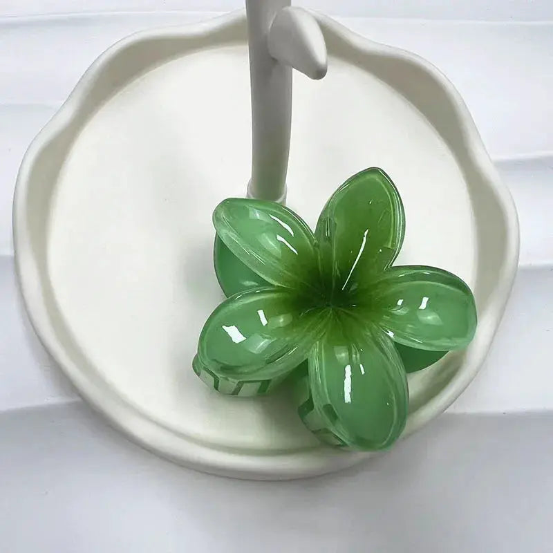 BelleBloom Large Matte Flower Claw Clip Secure All Hair Types With Durable Geometric Design