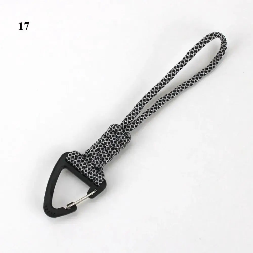 Paracord Keychain Lanyard With Rotatable Buckle High Strength Parachute Cord For Survival Backpack And Key Ring