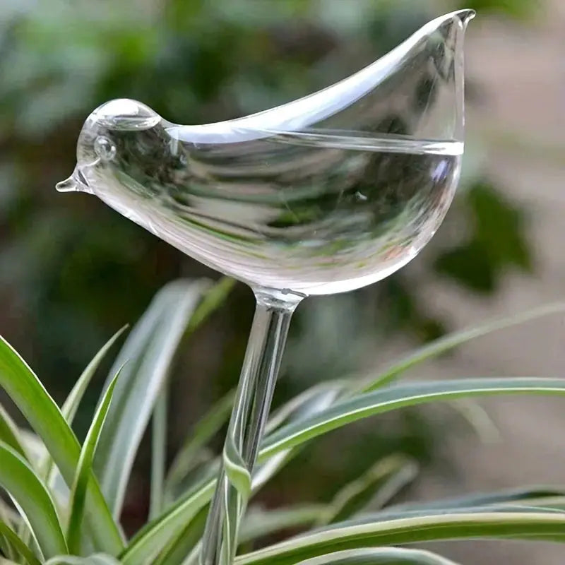 Imitation Glass Plastic Bird Automatic Water Dispenser With Travel Drip Hydration For Birds