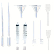 12 Piece Perfume Dispenser Set With Syringes Spring Loaded Pipettes Separators Converters And Funnels For Refilling