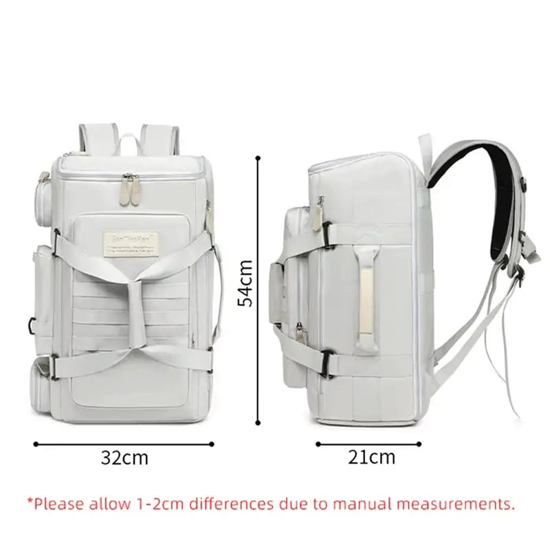 ApexGear Large Capacity Fitness And Travel Backpack With Wet Dry Separation Three Layer Design For Outdoor Sports