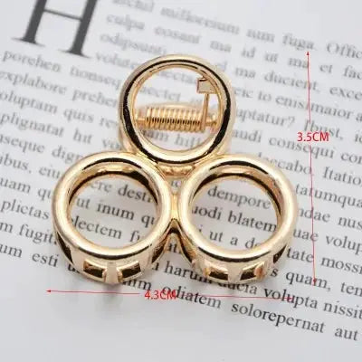 LuxeHair Geometric Metal Hair Claw Clip For Women And Girls Elegant Minimal Design For Secure Hold
